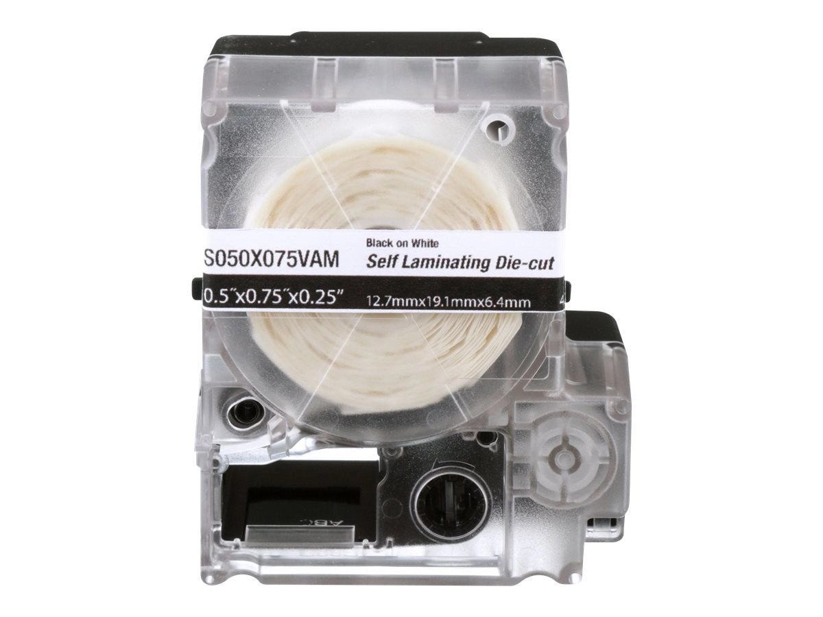 Panduit - Translucent vinyl - acrylic adhesive - 4.25 mil - clear, white - 0.5 in x 1.5 in 175 label(s) (1 roll(s) x 175) die S050X150VAM
