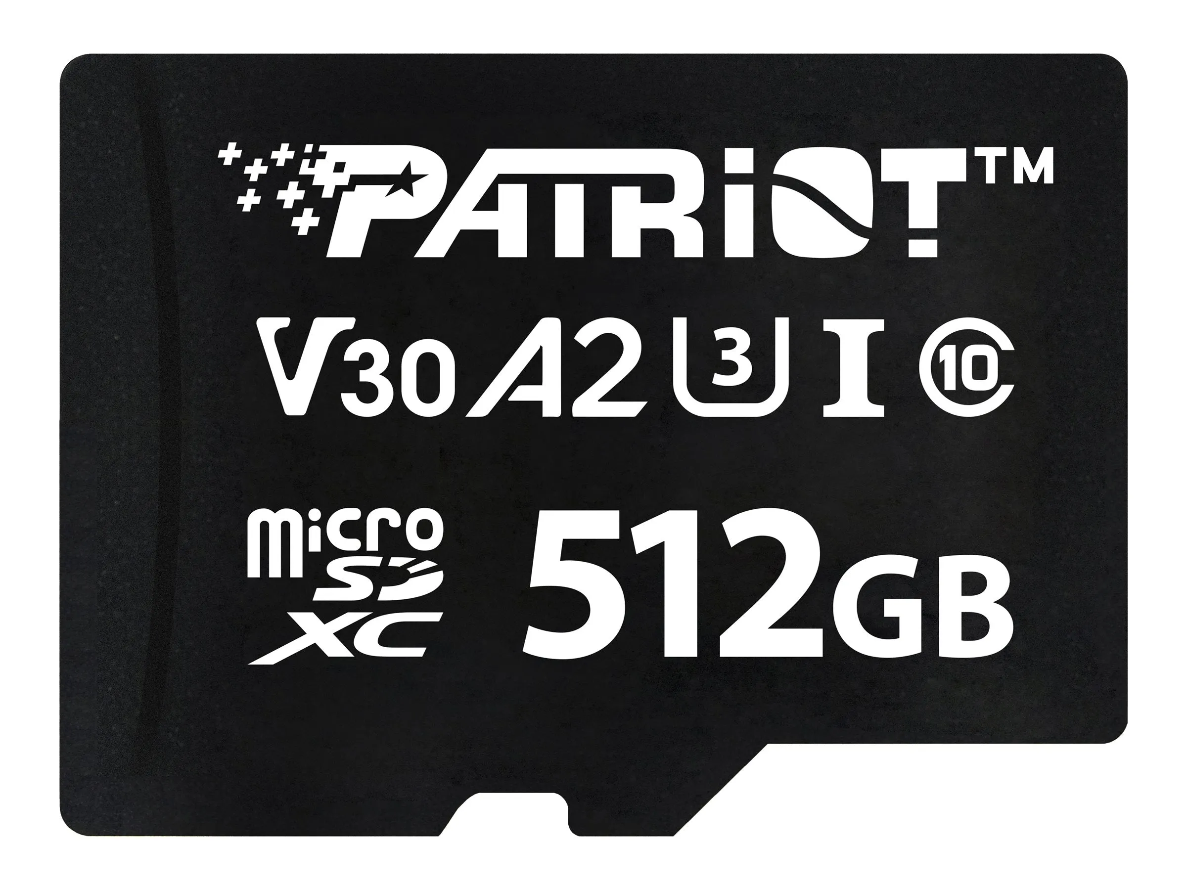 Patriot VX Series - Flash memory card - 512 GB - A2 / Video Class V30 / UHS-I U3 / Class10 - microSDXC UHS-I U3 PSF512GVX32MCX