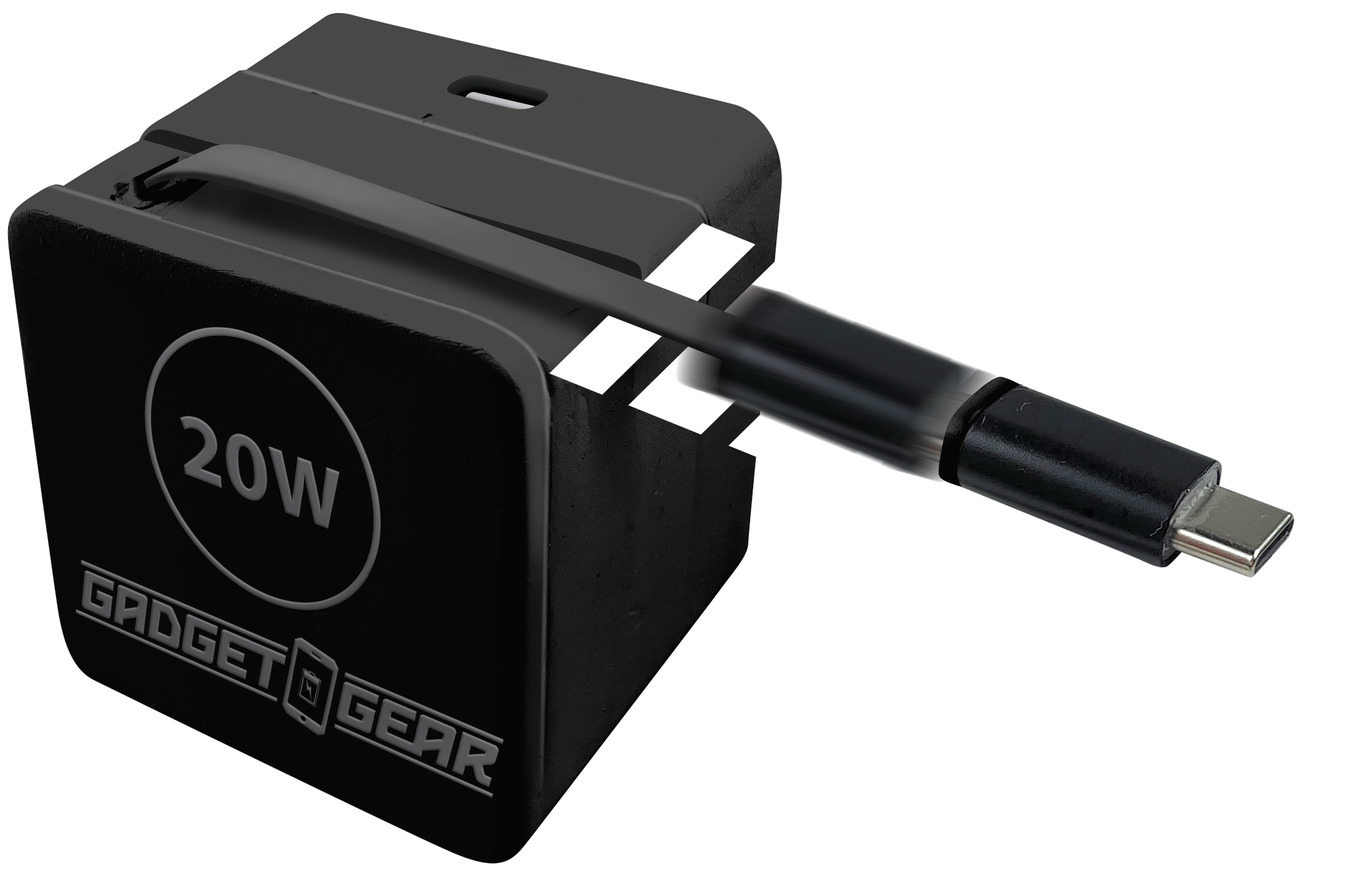 Retractable 30" Charger AC Dual Port USB-C 20 Watts - 6 Pieces Per Retail Ready Display 25383