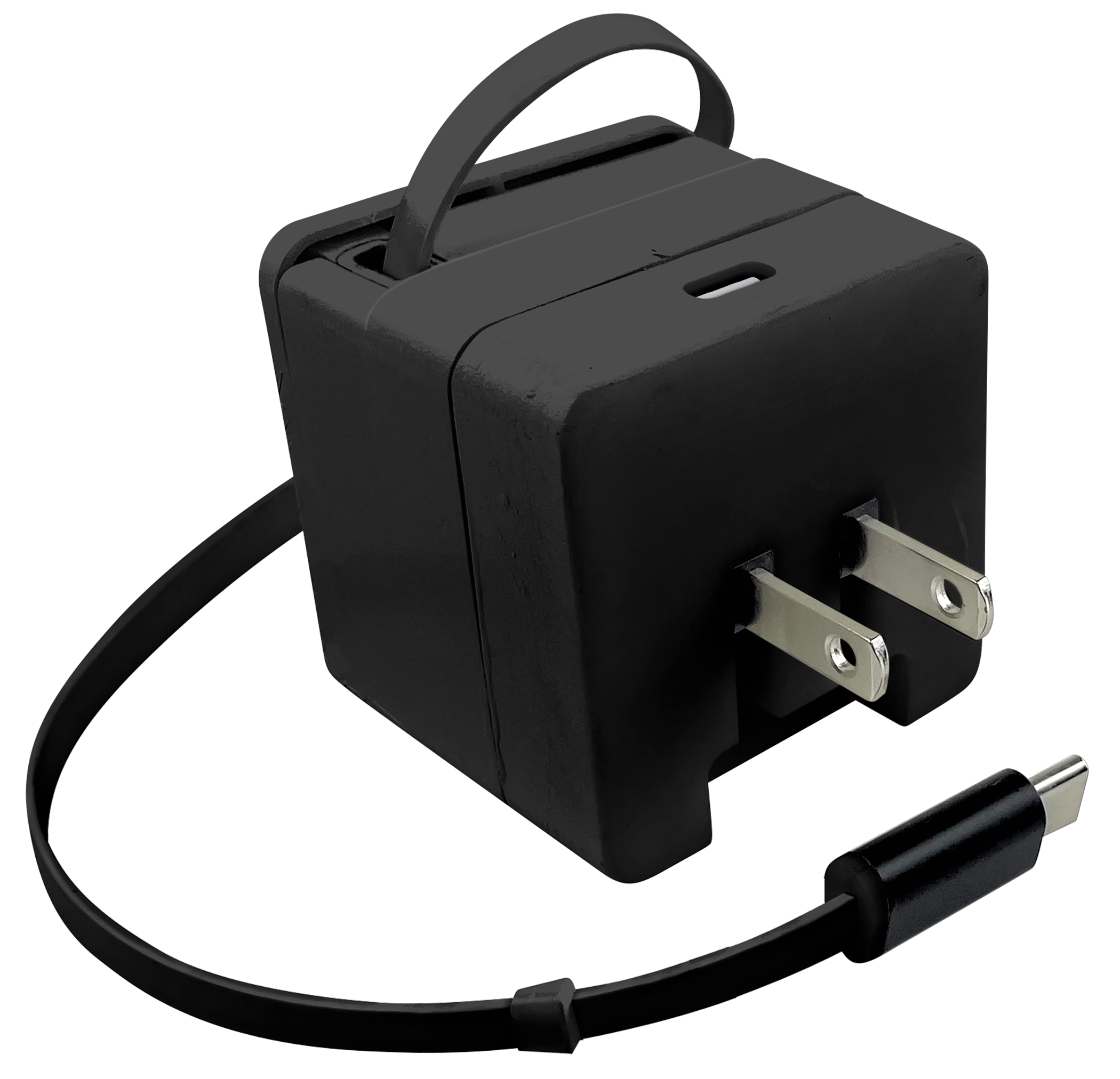 Retractable 30" Charger AC Dual Port USB-C 20 Watts - 6 Pieces Per Retail Ready Display 25383