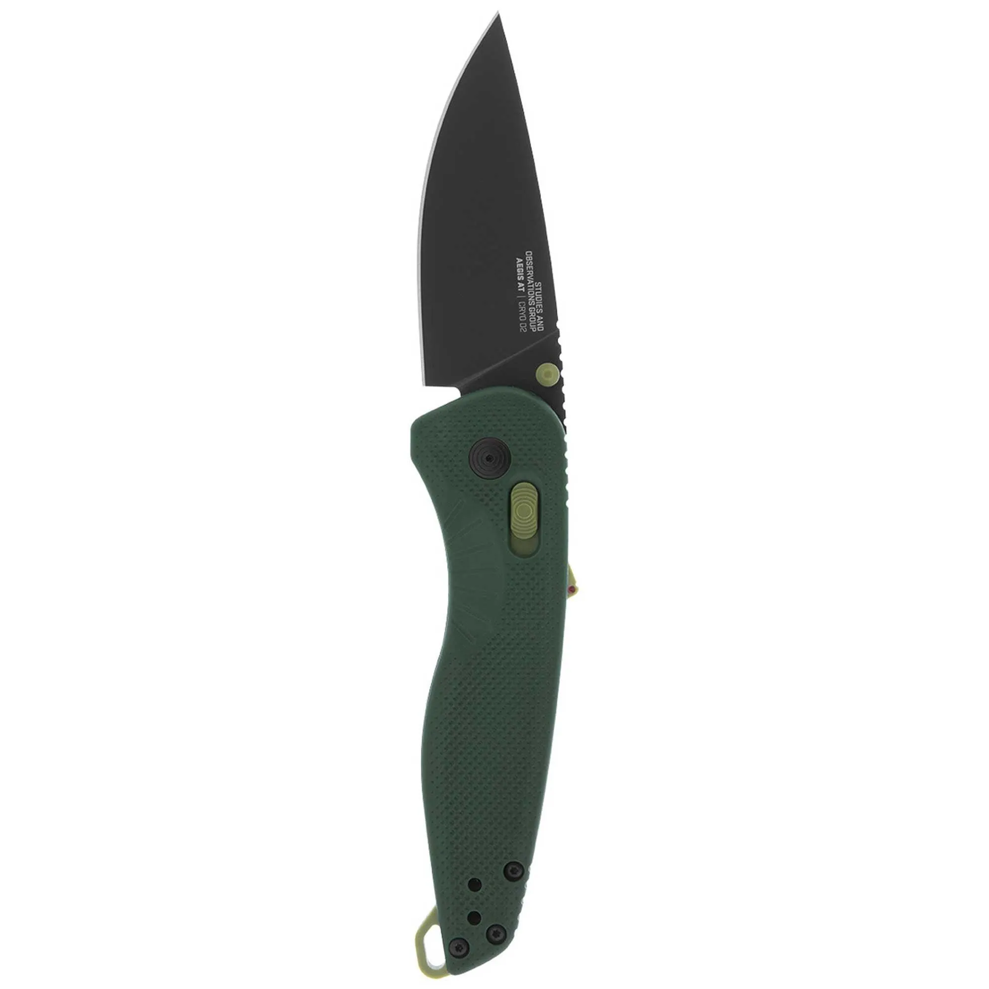 SOG Folding Knife - Aegis AT Drop Point Blade Forest and Moss Handle | 11-41-04-41