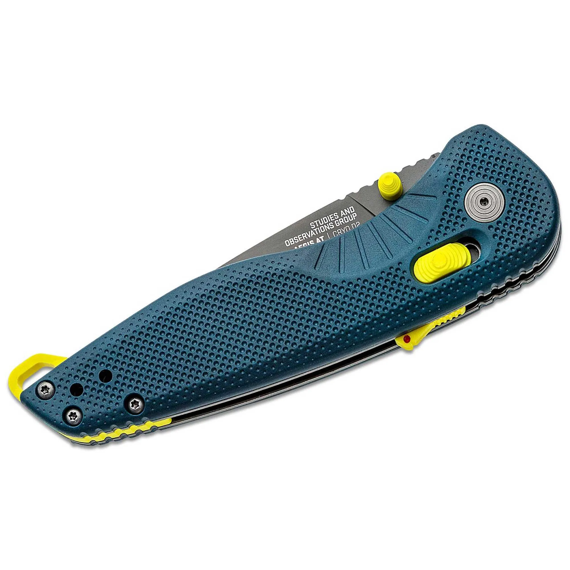 SOG Folding Knife - Aegis AT Steel Tanto Blade with Indigo Acid Handle | 11-41-14-41