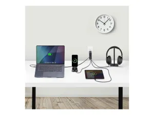 StarTech.com 140W USB-C Wall Charger, USB-C/USB-A, PD GaN Power Adapter - Power adapter - GaN technology - 140 Watt - 5 A - Power 3114GCN-WALL-CHARGER