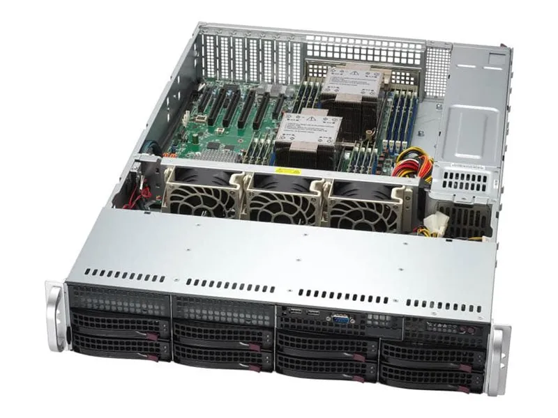 Supermicro Mainstream SuperServer 621P-TR - Server - rack-mountable 2U - no CPU up to - RAM 0 GB - hot-swap 3.5 bay(s) - no HDD SYS-621P-TR