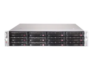 Supermicro SuperChassis 826BE2C-R802JBOD - Rack-mountable 2U - SATA/SAS - hot-swap 800 Watt - black CSE-826BE2C-R802JBOD