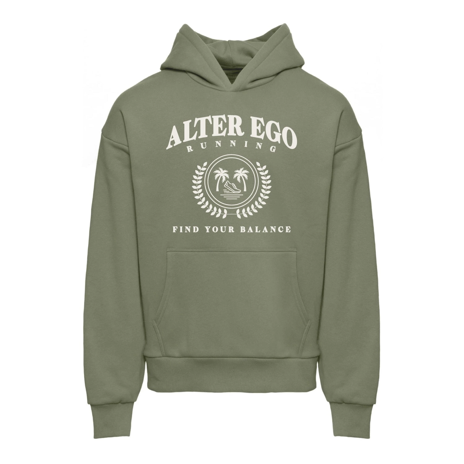 Sweatshirt Varsity Logo Olive