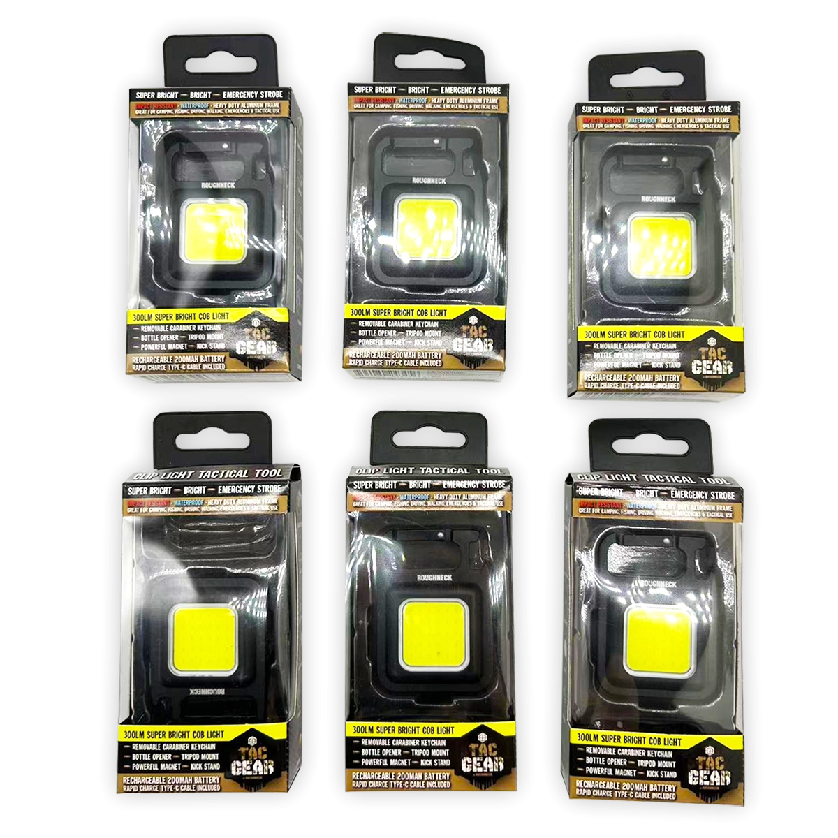 Tactical Tool with LED Clip Light - 6 Pieces Per Retail Ready Display 24345