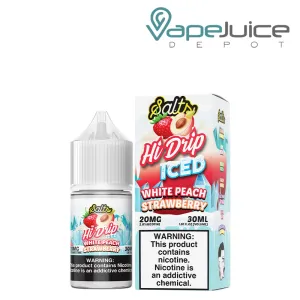 White Peach Strawberry Iced Hi Drip Salts 30ml